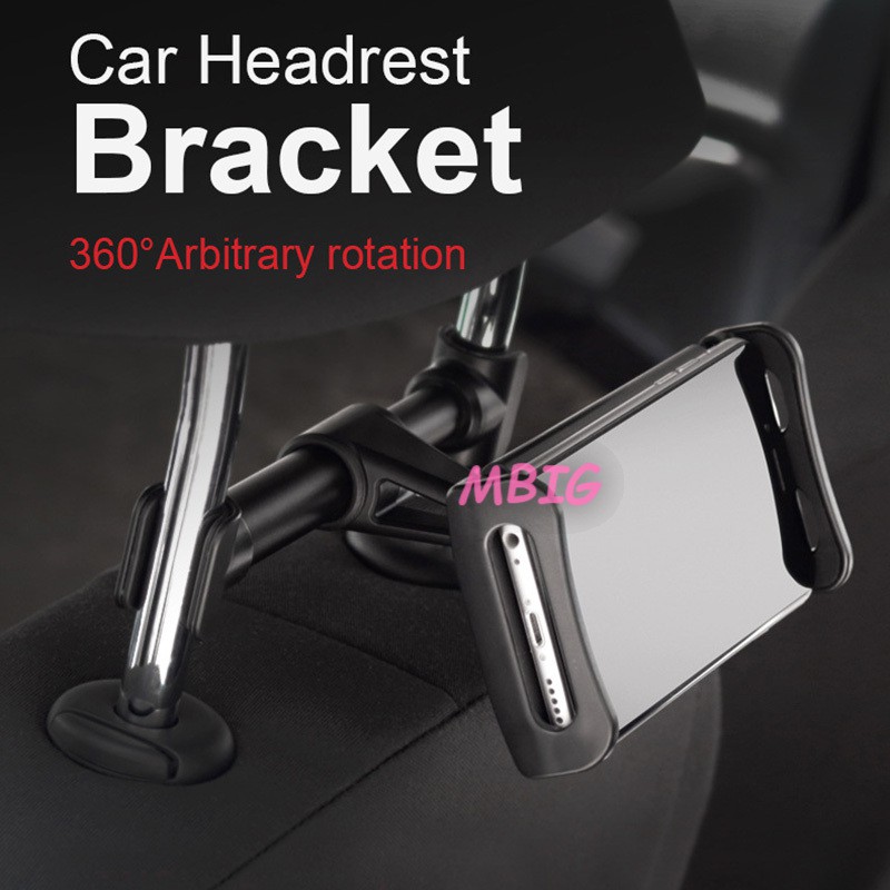 Giá đỡ điện thoại/máy tính bảng iPad Mini Pro gắn phía sau ghế trên xe hơi xoay 360 độ tiện dụng | BigBuy360 - bigbuy360.vn