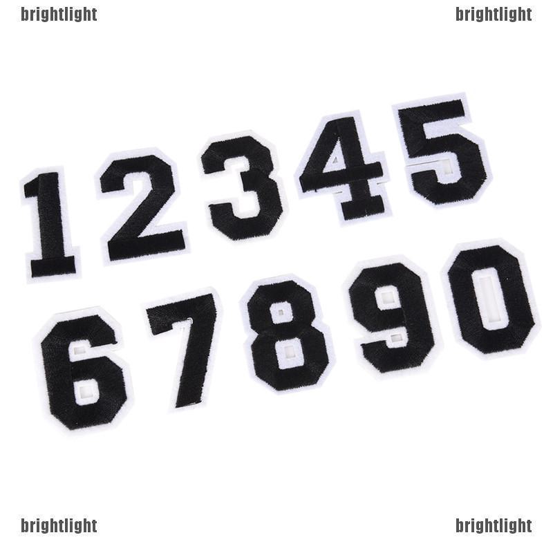 Bộ 10 Quần Áo Sắt Có Số 0-9