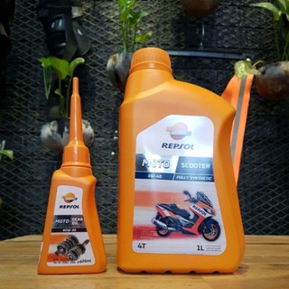 [DauNhot-PhuGia]Combo nhớt xe tay ga repsol 5W40, nhớt repsol tay ga 5W40 chai 1L mua combo để được giá tốt nhất