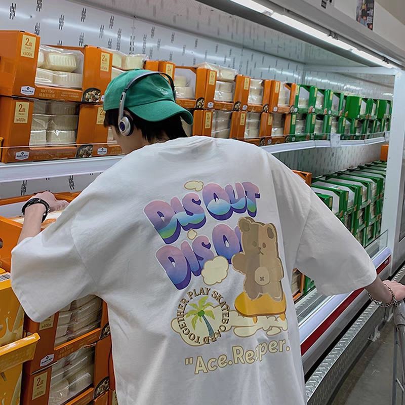 Áo thun tay lỡ nam nữ, áo phông unisex form rộng chất cotton mát mịn thấm hút mồ hôi in hình zowy