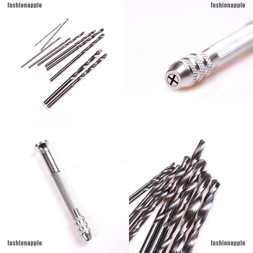 ❀❀ Máy Khoan Cầm Tay Bằng Nhôm Kèm 10 Mũi Khoan Xoắn