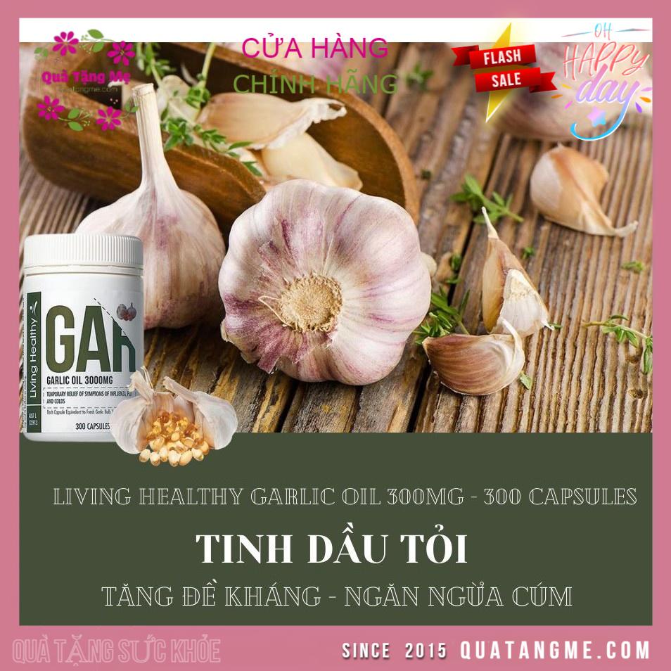 Tinh Dầu Tỏi Úc Tăng Sức Đề Kháng Living Healthy Garlic Oil 3000mg - Dùng Cho Cả Nhà