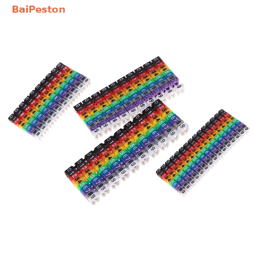Nhãn Đánh Dấu Dây Cáp Hình Chữ C Nhiều Màu 1.5 / 2.5 / 4 / 6Mm2