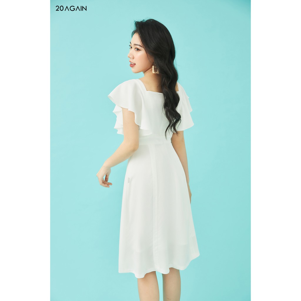 Đầm Xòe 2 Bên Đính Cúc 20AGAIN DEA1069 | BigBuy360 - bigbuy360.vn