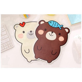 NH17 ACTB Bàn di chuột( Miếng lót chuột) hình gấu dễ thương 17*22CM 6
