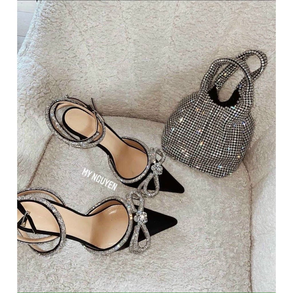 sandal lụa dây đá cuốn lên chân nổi bật (form nhỏ -> tăng 1 size)
