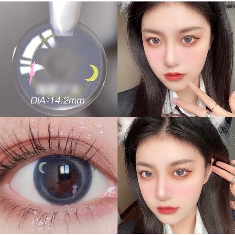 Lens cận 1.75 độ Kính áp tròng màu Thái, Hàn