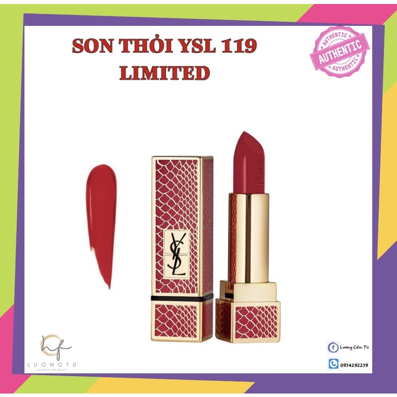 Son thỏi YSL 119 Đỏ Light My Red