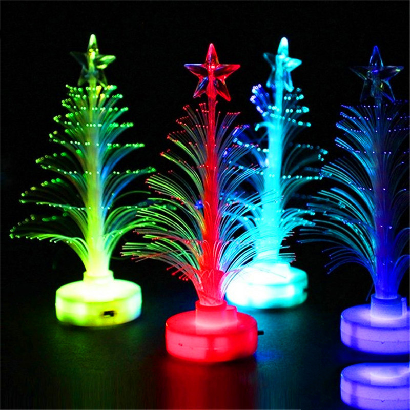 Đèn LED mini đổi màu hình cây thông trang trí nhà cửa giáng sinh