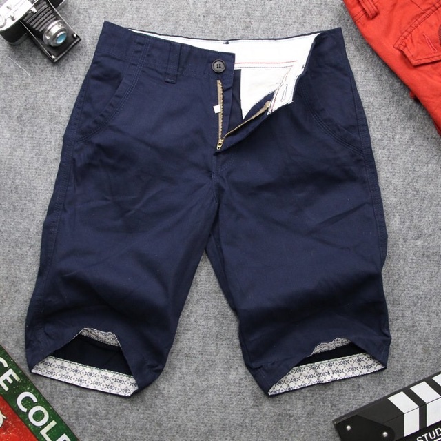 Quần Short Kaki Nam cotton trơn mềm ngang gối, quần sọt kaki nam basic thoáng mát thấm hút mồ hôi QK02 | BigBuy360 - bigbuy360.vn