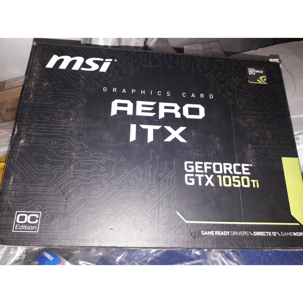 Card màn hình MSI 1050Ti AERO ITX 4G 128 bits  (Cũ - đẹp - Full box)