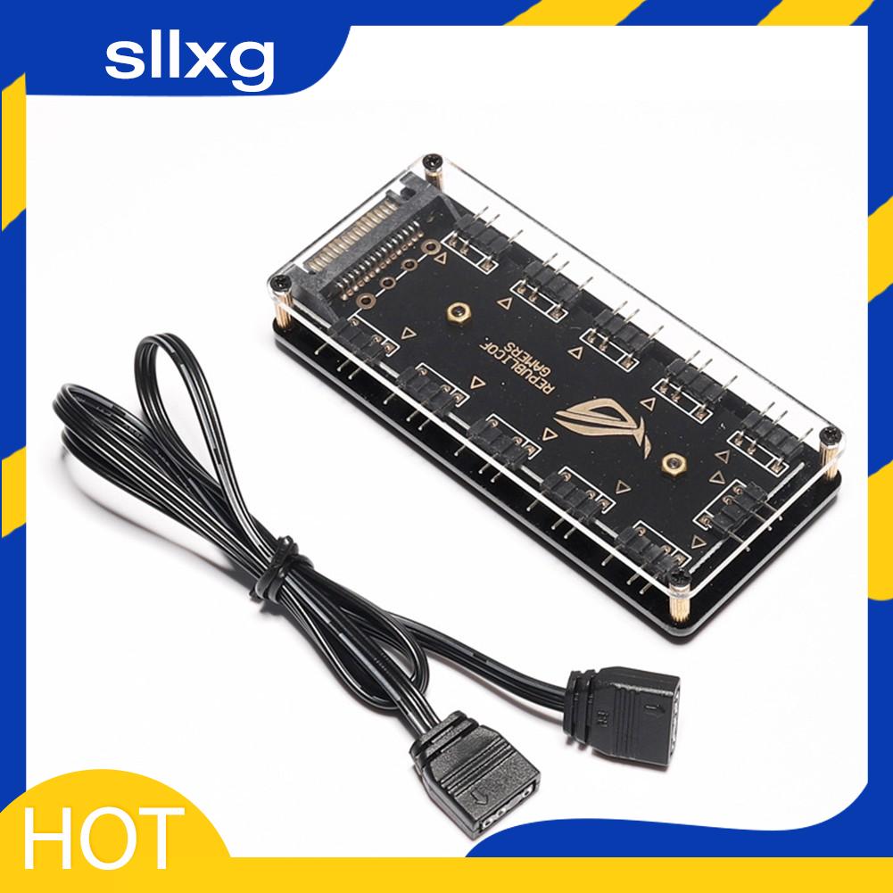 Hub chia 10 cổng RGB cho quạt tản nhiệt 1.13 5v 3 pin Argb cho PC máy tính