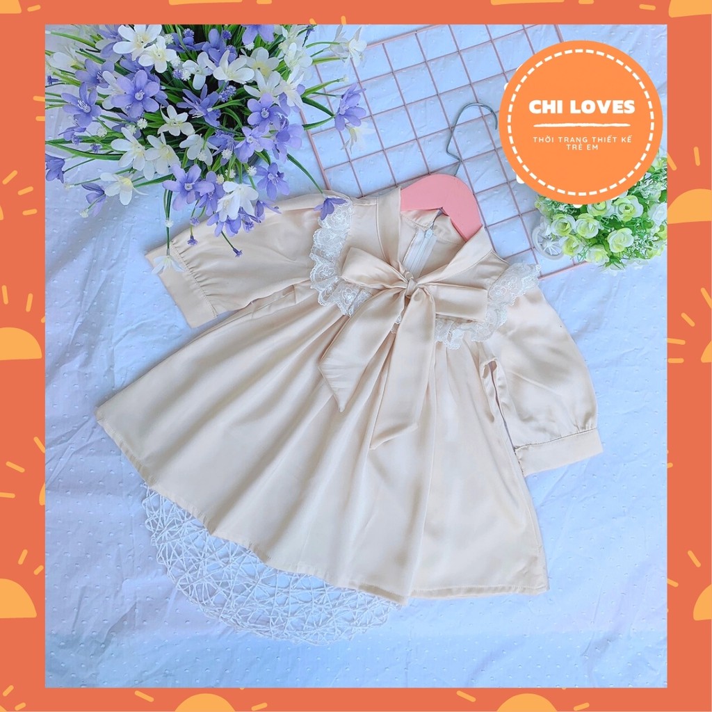 Váy bé gái 1.2.3.4.5 - 8 tuổi CHI LOVES đầm công chúa thiết kế xinh xắn thời trang cao cấp cho bé( v25)