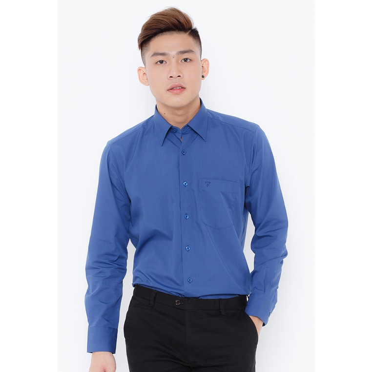 Áo Sơ Mi Dài Tay Màu Tencel-Spun Regular Fit 325 Vĩnh Tiến - VM5-G523