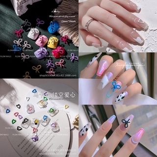 Charm nơ,charm tim trang trí móng độc lạ lẻ 1 cái