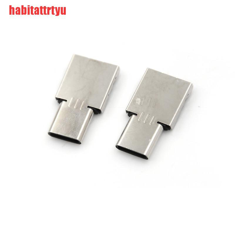 Set 2 Bộ Chuyển Đổi Usb 3.1 Loại C Male Sang Usb Female Otg Dành Cho Điện Thoại / Máy Tính Bảng