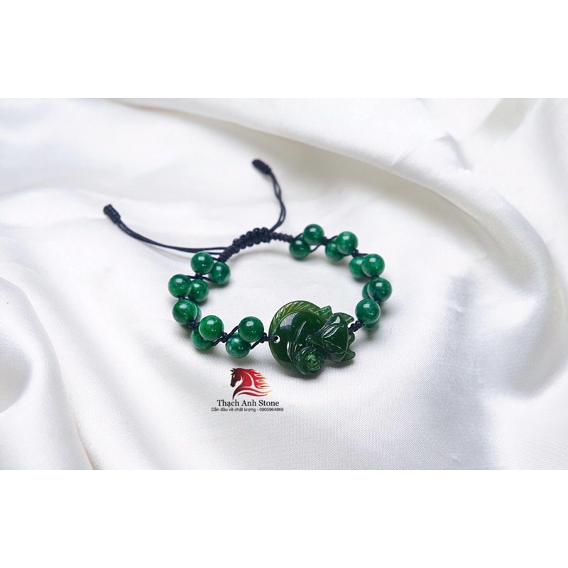 Vòng tết dây ho ly xanh ngoc bich