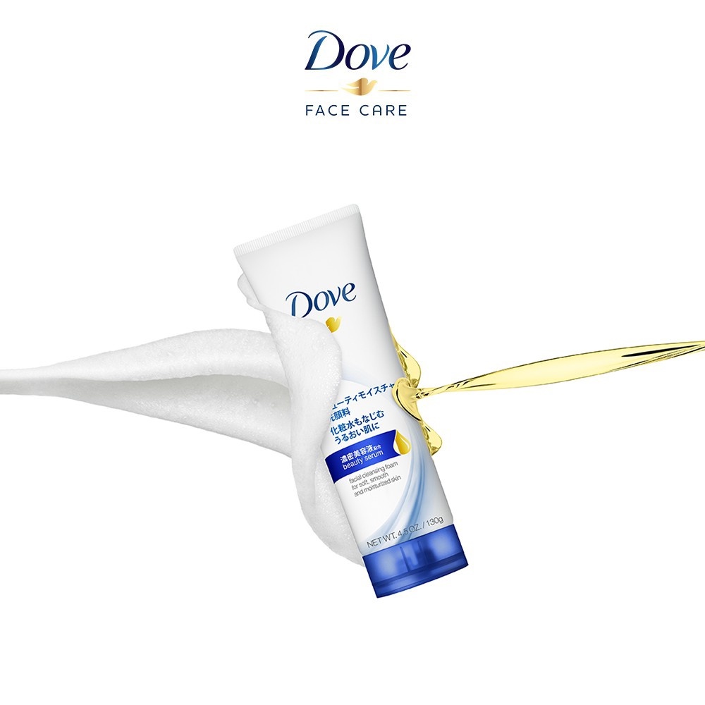 Set 2 tuýp Sữa rửa mặt Dove Beauty serum Tái Tạo, Phục Hồi Da, dưỡng ẩm nội địa Nhật 30g