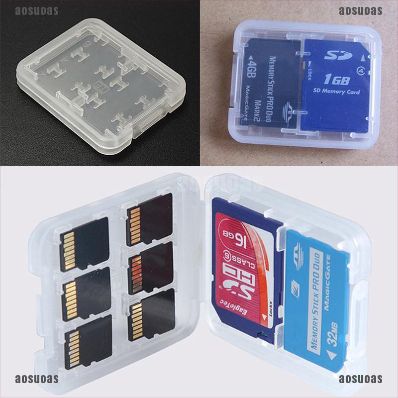 Hộp Đựng Thẻ Nhớ Micro Sd Tf Sdhc Mspd 8 Ngăn Ốp