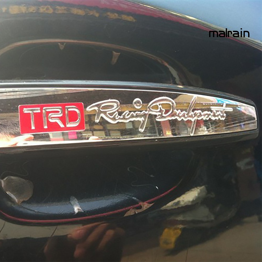 【VIP】Car Vehicle Hand Grip 3D Sticker for TRD Design Racing Department Decal Decor