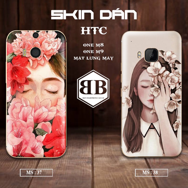 Dán Skin mặt lưng máy cho HTC One M8 và One M9 in in hình siêu chất