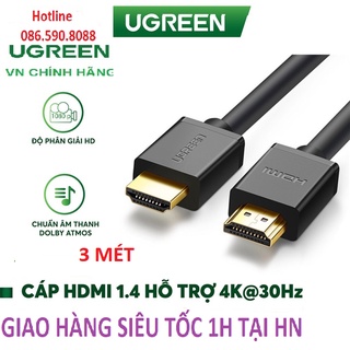 Dây hdmi dài 3m ugreen hd104 10108 - hàng chính hãng bh 18 tháng