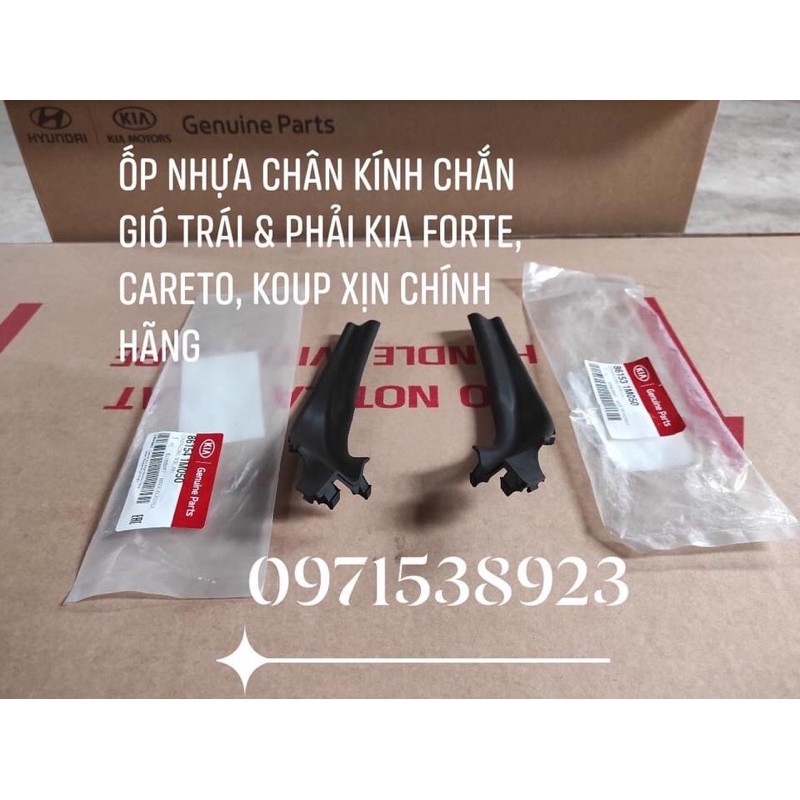 Ốp nhựa chân kính chắn gió trái & phải kia forte, careto, koup xịn chính hãng 861541m050 861531m050