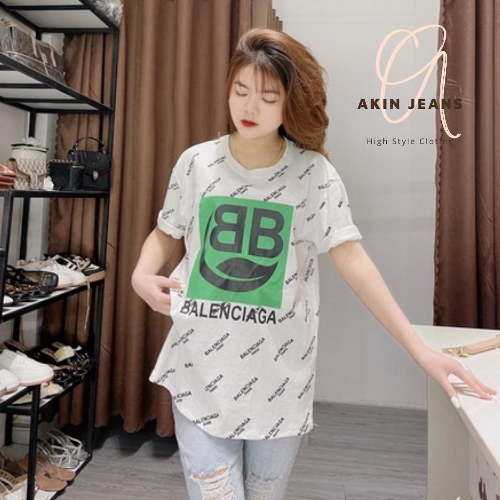 Áo Phông BB Tay Lỡ Unisex, Áo Thun Vải Cotton Siêu Hot, Akin Jeans APBB