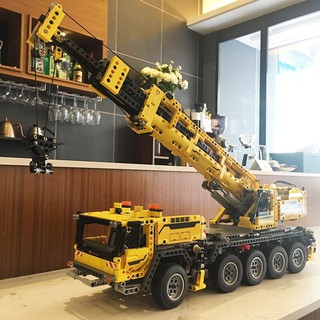 Lắp ráp mô hình lego KING 90004  LEGO TECHNIC lepin 20004 XE CẨU CẦN TRỤC CÓ ĐỘNG CƠ