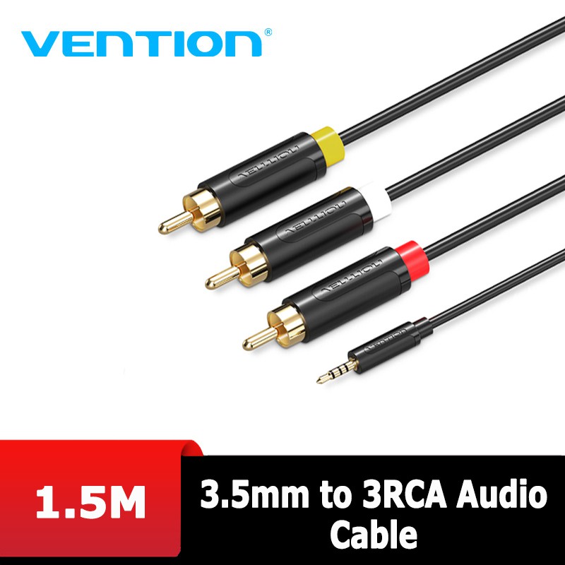 Cáp AV 3.5mm to 3RCA Vention 1.5m BCJBG - BEN