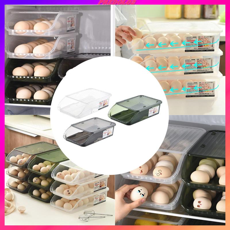 [Predolo2] Hộp Đựng Trứng Cuộn Tự Động Tiết Kiệm Không Gian Có Thể Tháo Rời Cho Nhà Bếp