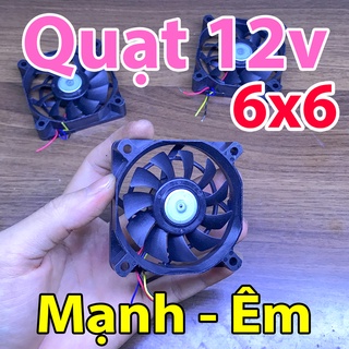 Quạt 12v vuông 66mm, mạnh êm , Quạt tản nhiệt nước thủy sinh,quạt tản nhiệt