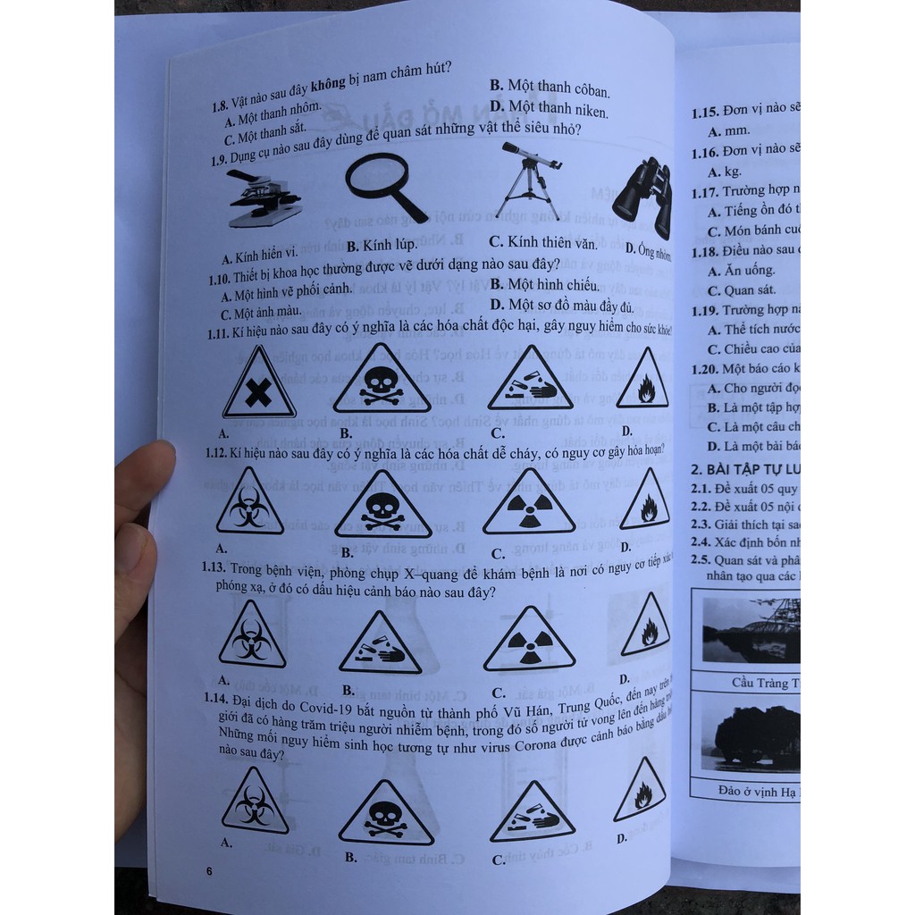 Sách - Bài tập phát triển năng lực môn Khoa học tự nhiên lớp 6 chương trình mới