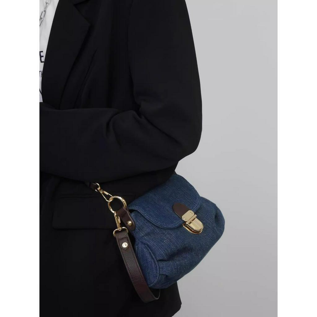 Túi xách nữ kẹp nách đeo chéo đẹp phong cách y2k trẻ trung size 23 vải jean TX0108 Hana Bags