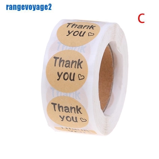Cuộn 500 Miếng Dán In Chữ Thank You