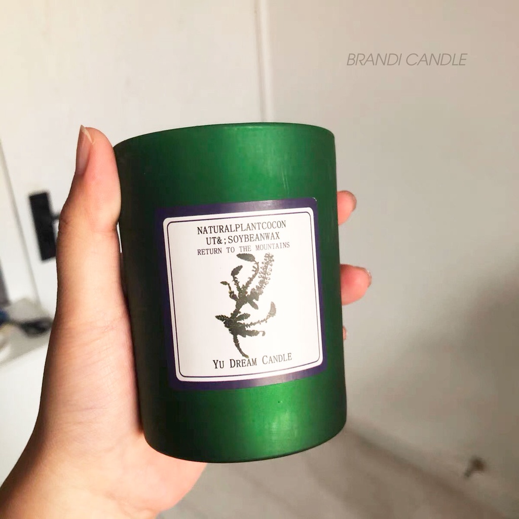 Nến thơm không khói yu dream candle hũ sắc màu