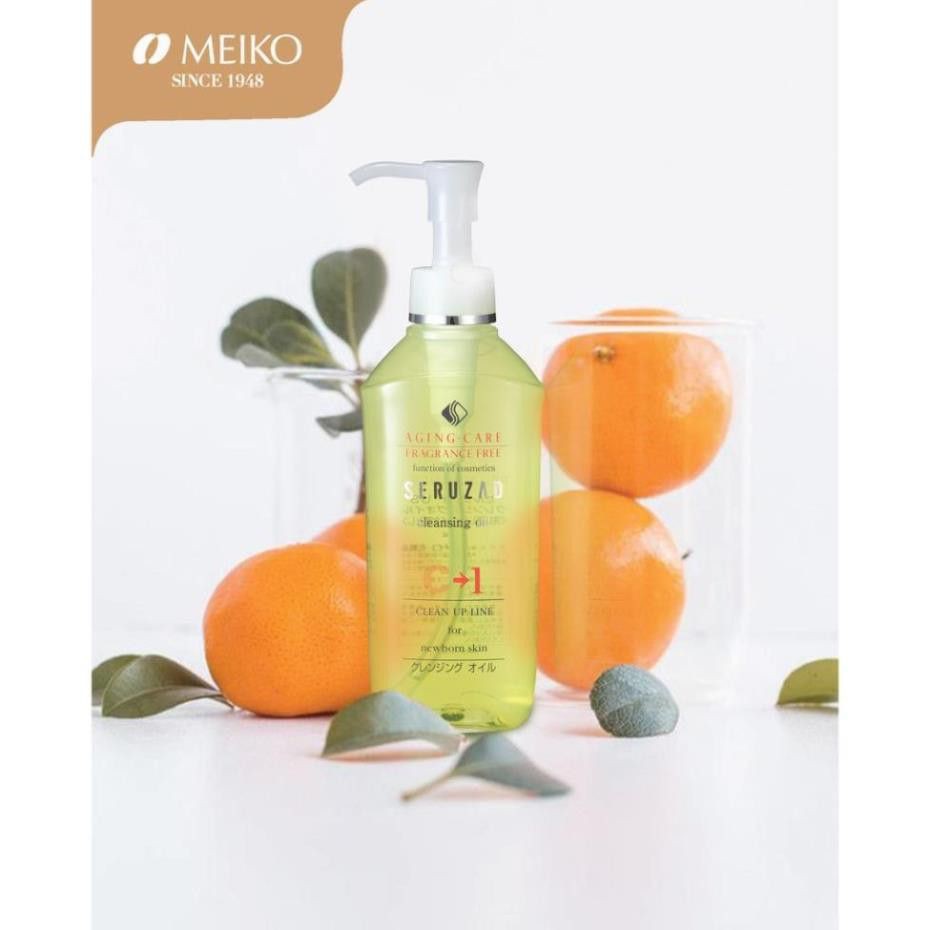 [ Chính hãng ] Dầu tẩy trang MEIKO Nhật Bản Meiko Seruzad Cleansing Oil C->1 195g