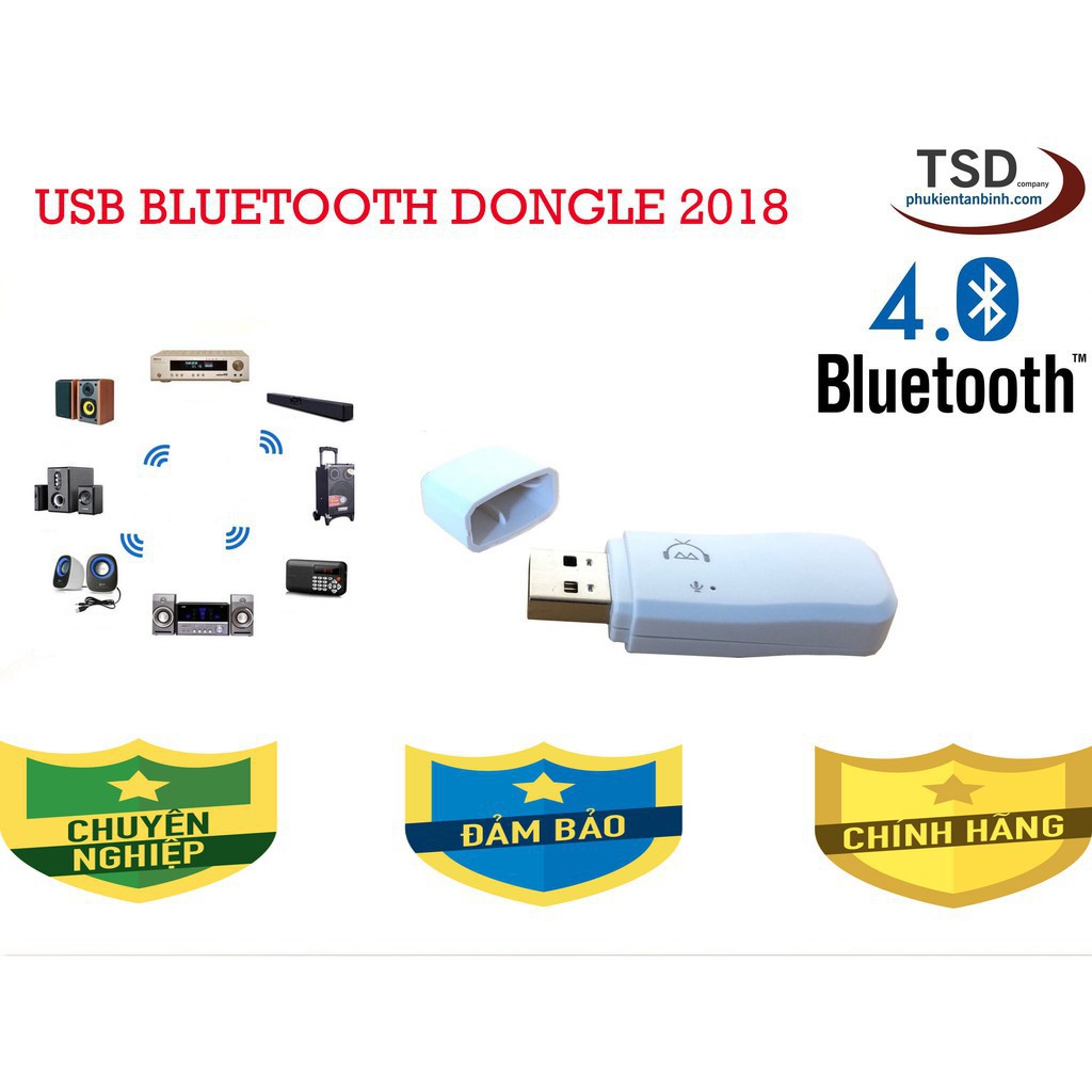 USB Bluetooth Dongle V4.0 MZ 301 - Biến Loa Thường Thành Loa Bluetooth