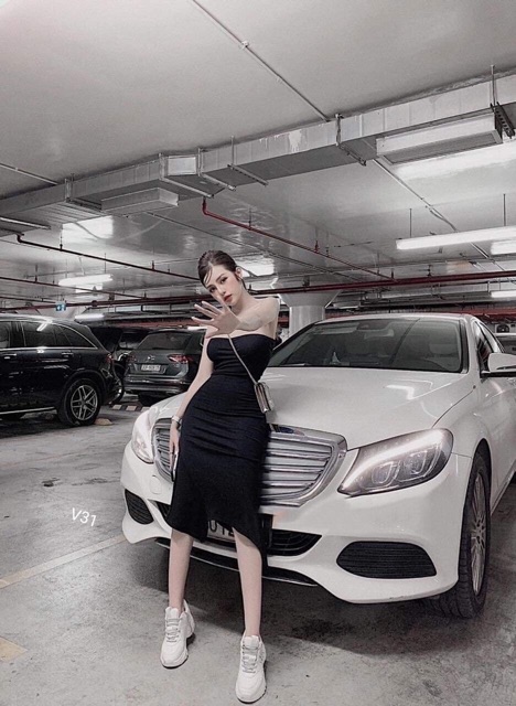 Đầm body cúp ngực tà xéo - Freesize dưới 55kg- Carotshop | BigBuy360 - bigbuy360.vn