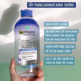 Nước tẩy trang Garnier Micellar Water bản PHÁP 400ml