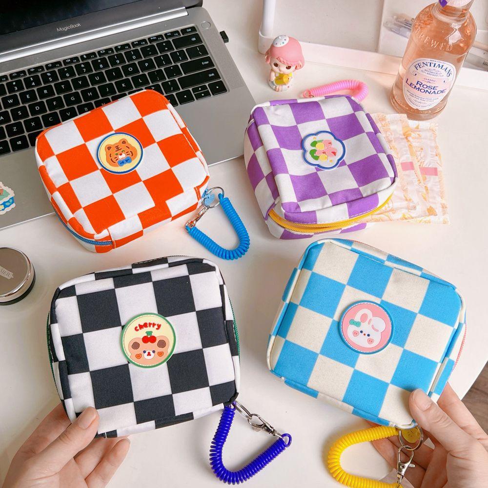 Túi Đựng Băng Vệ Sinh Bằng Da PU Họa Tiết Hoa Xinh Xắn