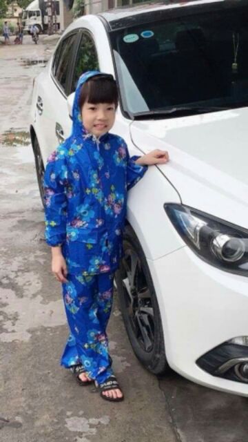 Áo mưa bộ trẻ em Cho bé từ 6 đến 12 tuổi