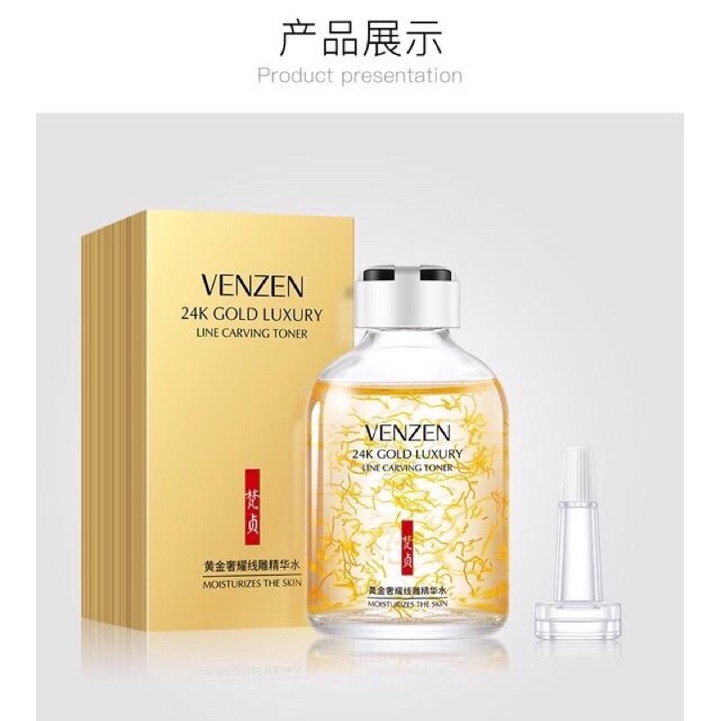 Tế bào gốc sợi tơ vàng 24k GOLD LUXURY Venzen nâng cơ, cấp ẩm, se khít lỗ chân lông | BigBuy360 - bigbuy360.vn
