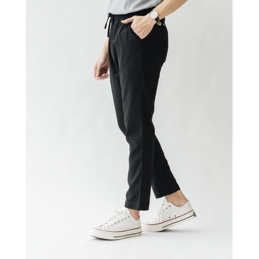 Quần dài nam dáng suông SSSTUTTER vải linen thoáng mát thiết kế cạp chun thoải mái  linen pants ver.2