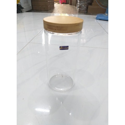 Lọ thủy tinh cao cấp Borosilicate nắp gỗ vặn siêu kín - 800ml, 1200ml và 1400ml