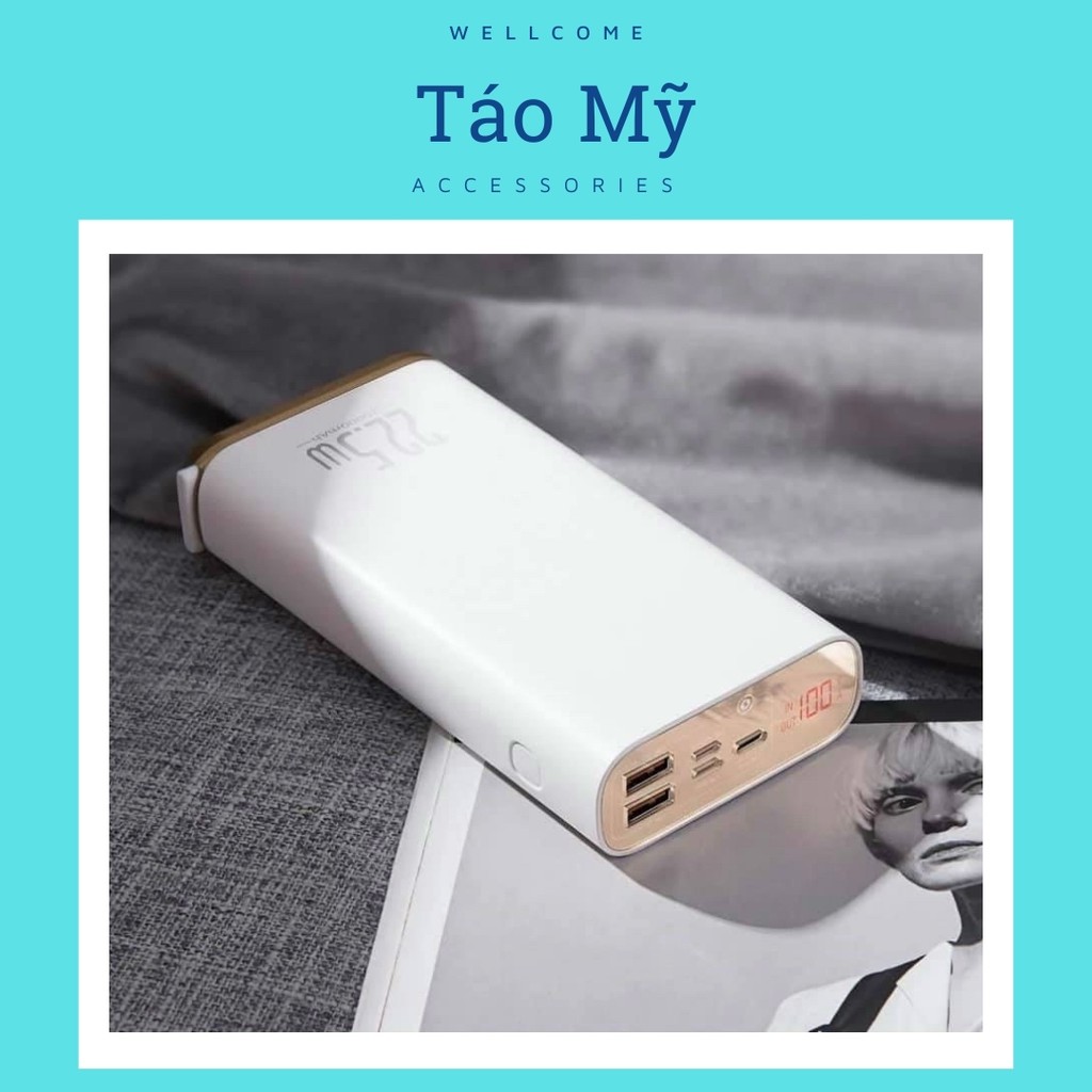 Sạc Dự Phòng 20.000 Mah Chính Hãng Baseus Có Tích Hợp Sạc Nhanh 22.5 W