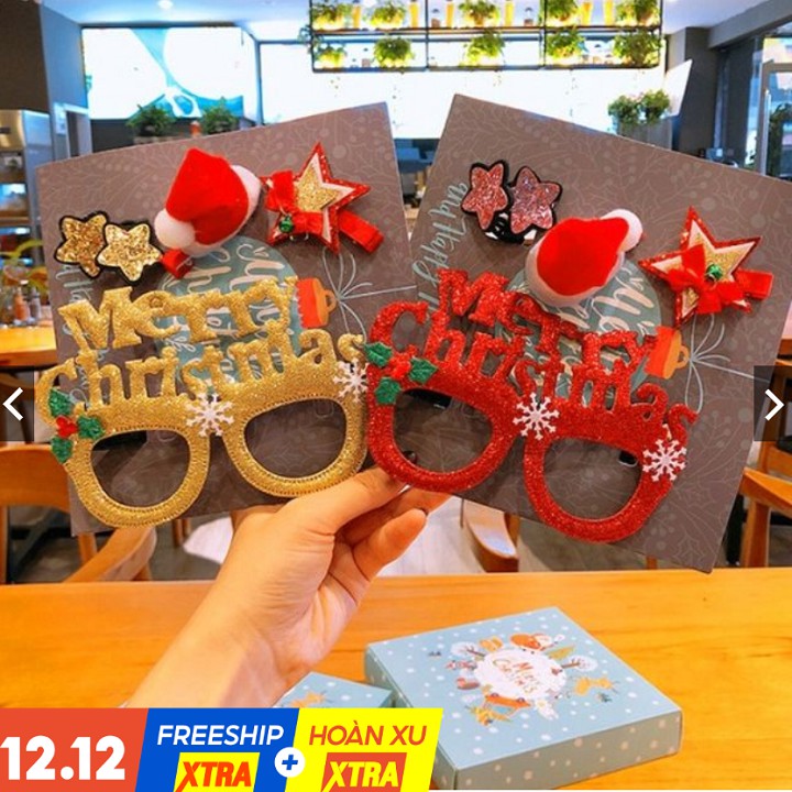 set 5 món Gọng kính noel dành cho các bé siêu ngộ nghĩnh, dễ thương (ngẫu nhiên)