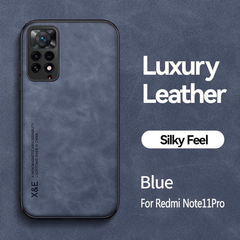 Ốp Điện Thoại Da Thông Minh Cao Cấp Cho Xiaomi MI Redmi Note 11 10 10S 9 9S 8 Pro + Max 4G 5G Poco M3 M4 X4 Pro