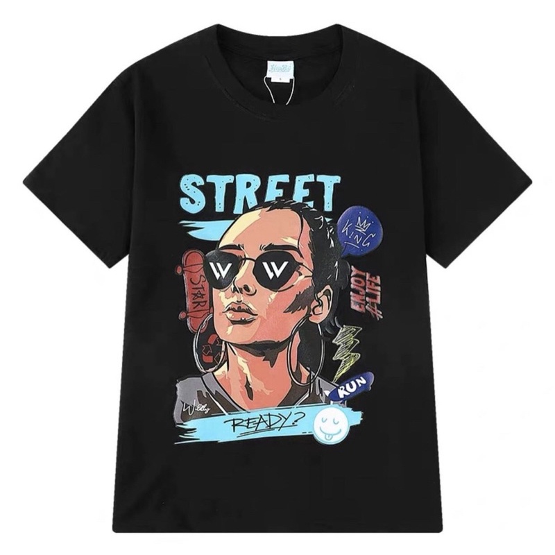 Áo thun - Áo phông Nelly chính hãng STREET form rộng cotton 2 chiều 100%