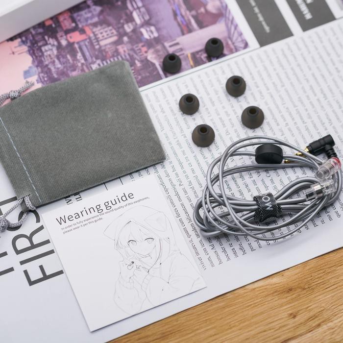 Tai nghe MOONDROP QUARKS có MIC đàm thoại 1 Dynamic Hifi Inear | Nhạc cụ Ballad Không lời Jazz | tai nghe giá rẻ
